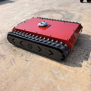Điện điều khiển từ xa Crawler <span class=keywords><strong>Robot</strong></span> Chassis với cao su theo dõi và thép xây dựng - Product Image 2