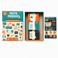 Fabricante de Juegos de Mesa con Temática de Dibujos Animados Personalizados OEM, Caja Rígida con Acabado de Lino Ecológico, Juego Educativo de Estrategia para Niños