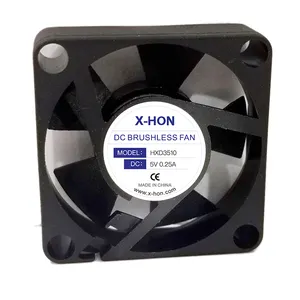 Kualitas Tinggi 8000RPM DC Fan 5V 0.25A 4Pin Axial Flow Cooling Fan OEM Disesuaikan 12V 24V 48V untuk PC Komputer