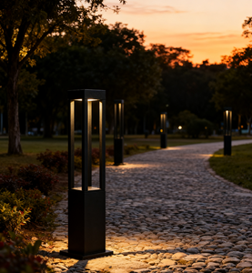 أضواء حديقة حديثة عالية الجودة من الألومنيوم LED IP65 85V-av إضاءة مناظر طبيعية من أربعة جوانب أنيقة للحديقة - Product Image 3