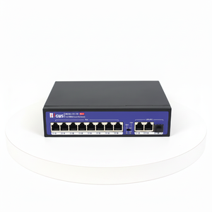Prix d'usine Alimentation DC48V Commutateur PoE Fibre Optique Intelligent 10 Ports Gigabit avec Prise en Charge VLAN pour Caméras CCTV et Séries NVR - Product Image 2
