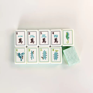 Coral Coast Style Luxury Water Pearl Acrylic American Mahjong Set Foldable Modern Art Design Portable 4 Players <b>Entertainment</b> - Product Image 4