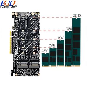 بيع مباشر من المصنع بطاقة توسيع PCIe X8 GEN5 PCI-E 8X إلى <span class=keywords><strong>2</strong></span> * NGFF <span class=keywords><strong>M</strong></span>.<span class=keywords><strong>2</strong></span> <span class=keywords><strong>M</strong></span> لمفتاح m2.8 <span class=keywords><strong>M</strong></span> - Product Image 3