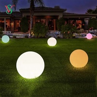 DMX boule LED ronde grande taille jardin extérieur plastique piscine boule flottante lampe LED lumière/jardin lumières LED boule solaire lampe en pierre