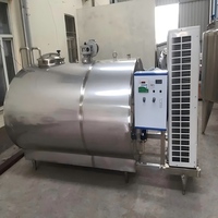 Réservoir de refroidissement automatique en acier inoxydable pour lait, pasteurisateur de lait, réservoir de stockage de lait personnalisé de 1000 à 10000 litres