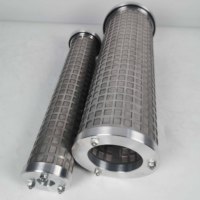Dua Kartrid Filter Jaring Baja Tahan Karat Paralel Untuk Sistem Pelumasan Industri