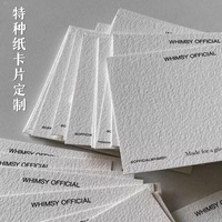 Papier recyclé de haute qualité à texture gaufrée, enduit UV, impression numérique, pliable, carte de service après-vente, carte de vœux personnalisée avec logo
