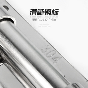 Loquet de porte en acier inoxydable 304, 6, 8, 10 pouces, robuste, solide, antivol, avec marquage SUS 304 clair - Product Image 1