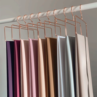 Cintres en métal de haute qualité pour hijabs, couleur or rose, forme rectangulaire, accessoires élégants pour foulards, vente en gros