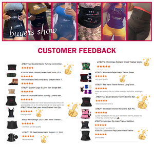 Dropship 2021 Popular Products Black Neoprene Style Double Belt Waist Trainer and Zipper <strong>Corset</strong> for <strong>Women</strong> - Product Image 5