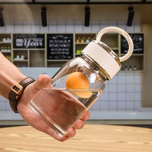 Bouteille d'eau en verre borosilicate de qualité supérieure, écologique, moderne, de qualité alimentaire, avec couvercle verrouillable, 380 ml/500 ml, compatible lave-vaisselle et micro-ondes - Product Image 5