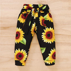 Combinaison pour bébé, vêtements d'école pour bébé, combinaisons en coton pour filles avec pantalon à motif tournesol de Chine - Product Image 6