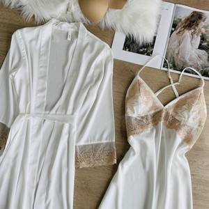 Abiti da <span class=keywords><strong>donna</strong></span> in <span class=keywords><strong>Kimono</strong></span> corto in raso di colore puro da <span class=keywords><strong>donna</strong></span> - Product Image 5