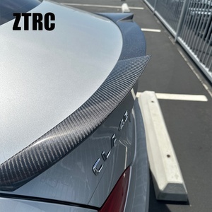 For W117 C117 CS Style Real Carbon Fiber <b>Rear</b> <b>Spoiler</b> Trunk Wing 2013-2019 - Product Image 2