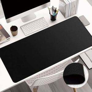 Wholesale All Black Gaming Mouse Pad <b>Large</b> & Small Sizes High Aesthetics Office Desk <b>Mat</b> - Product Image 1