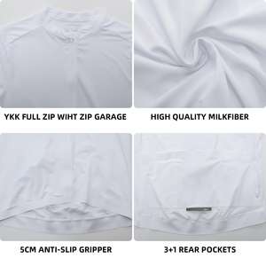 Jersey de Ciclismo de Carretera para <span class=keywords><strong>Hombre</strong></span> OEM/ODM, Corte Aerodinámico, Manga Corta, Transpirable, con Bolsillo con Cierre, Protección UPF50, Cierre de Botones - Product Image 5