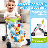 Marche-bébé avec musique, panneau de jeu multifonction, marche-bébé pour l'apprentissage précoce des tout-petits, jouets éducatifs