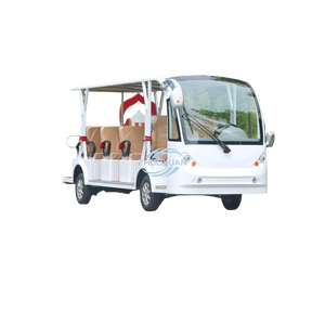 Nouveauté : Voiturette de golf électrique 8 places fabriquée en Chine, moteur AC 5KW, carrosserie entièrement en acier, blanc personnalisé avec certificat CE - Product Image 3