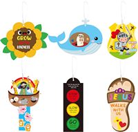 Esus autocollant école du dimanche artisanat pour enfants religieux jésus marche avec nous bricolage tronc ou traiter Kit d'artisanat chrétien