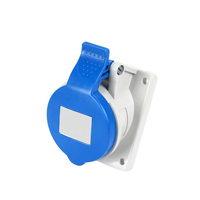 Prise d'alimentation industrielle encastrée IP44 IP67 16A/32A/63A/125A 220V/380V 3, 4 ou 5 broches IEC309 pour quai de yacht