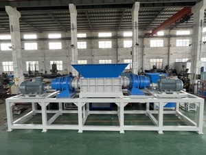 Double Shaft Shredder <b>Machine</b> Pump New 2024 High Safety PLC Controlled Gearbox 75KW Plastic Waste Car <b>Tires</b> Recycling OUSUI Plas - Product Image 5