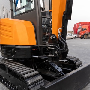 Piste en acier pour pelle sur chenilles sans queue avec lame bouteuse large pour la réparation routière et le creusement de fossés de drainage, couleur personnalisée, OEM ODM - Product Image 6