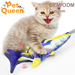 Juguetes Ecológicos Interactivos para Gatos, Pez Móvil Realista, <span class=keywords><strong>Juguete</strong></span> <span class=keywords><strong>de</strong></span> Catnip con Movimiento, Bolsa <span class=keywords><strong>de</strong></span> Aire Divertida para Ejercicios - Product Image 1