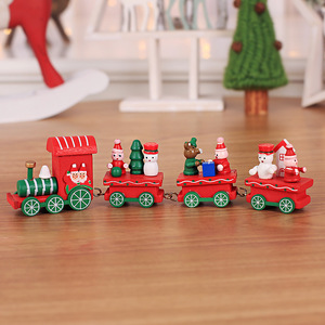 Modelos de explosión de Navidad, tren de madera, regalo para el día de Navidad para niños, decoración de ventanas, regalos para niños, adorno de Navidad - Product Image 4