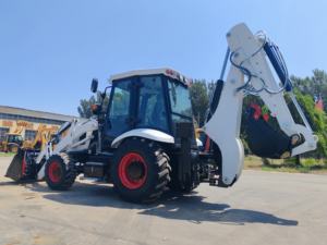 Goedkoopste grondverzetmachines minitractor aanhangwagen 4x4 landbouwtractor met graafmachine te koop - Product Image 5