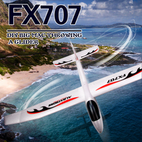FX707 version élargie améliorée assemblage de grande taille aile fixe EPP mousse modèle d'avion planeur à main enfants avion jouets
