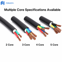 Flexibles PVC-isoliertes RVV-Kabel 2-5 Adern Verseiltes Kupfer-Elektrokabel für Haushaltsgeräte Heizung Hohe Flexibilität