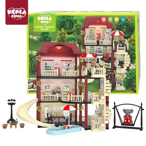 Koala Diary Kit <span class=keywords><strong>de</strong></span> jeu miniature en plastique ABS à construire soi-même <span class=keywords><strong>avec</strong></span> <span class=keywords><strong>piscine</strong></span> et toboggan pour enfants - Product Image 2