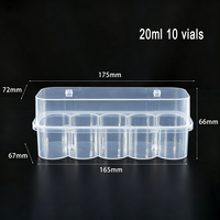 Boîtes personnalisées pour flacons transparents en PP de 3 ml et 10 ml, pour le stockage de poudre lyophilisée, emballage de peptides, impression UV