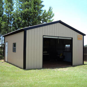 Abri d'auto en métal facile à assembler Conception de toit Garage de voiture en acier structurel Stockage de deux étages et place de garage - Product Image 2