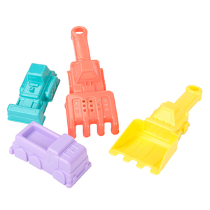 Offre Spéciale drôle extérieur jouets en plastique bébé été 4 pièces colle douce pelle outils jouet plage moules ensemble enfants sable eau jeu - Product Image 5