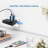 Foxcan 2000W yüksek güç All-in-One 220V için 110V dönüştürücü evrensel uluslararası seyahat adaptörü dünya çapında kullanım için