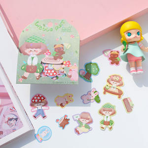 Nekoni – autocollants Kawaii Little Puff, papier mignon Kawaii, Stickers de papeterie à paillettes, pour Journal de fille - Product Image 4