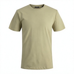 T-shirt pour homme à manches courtes, coupe classique, couleur unie, col rond, jersey de coton, style décontracté, respirant, avec poche, t-shirts pour homme - Product Image 1