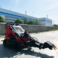 Mini chargeuse compacte à essence Offre Spéciale de terrassement HAVTEK chargeuse compacte à dérapage avec accessoires