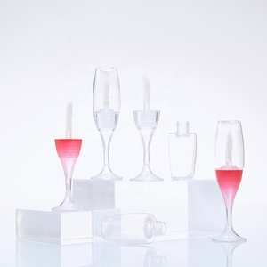 Botol Kemasan Kosmetik Custom Logo, Tabung <span class=keywords><strong>Lip</strong></span> <span class=keywords><strong>Gloss</strong></span> Kosong Bentuk Gelas Anggur Champagne, Transparan 8ml, Wadah <span class=keywords><strong>Lip</strong></span> Oil Liptint - Product Image 4