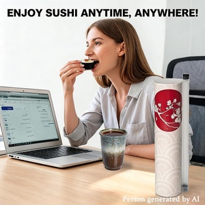Conteneur en carton pour restaurant Suka Sushi Roll, cylindre pour sashimi, tube en papier à ouverture facile, emballage alimentaire - Product Image 5