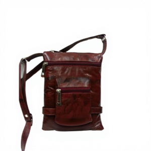 Sac à bandoulière décontracté en cuir véritable souple et imperméable avec fermeture éclair, style indien, grande capacité, OEM ODM - Product Image 5