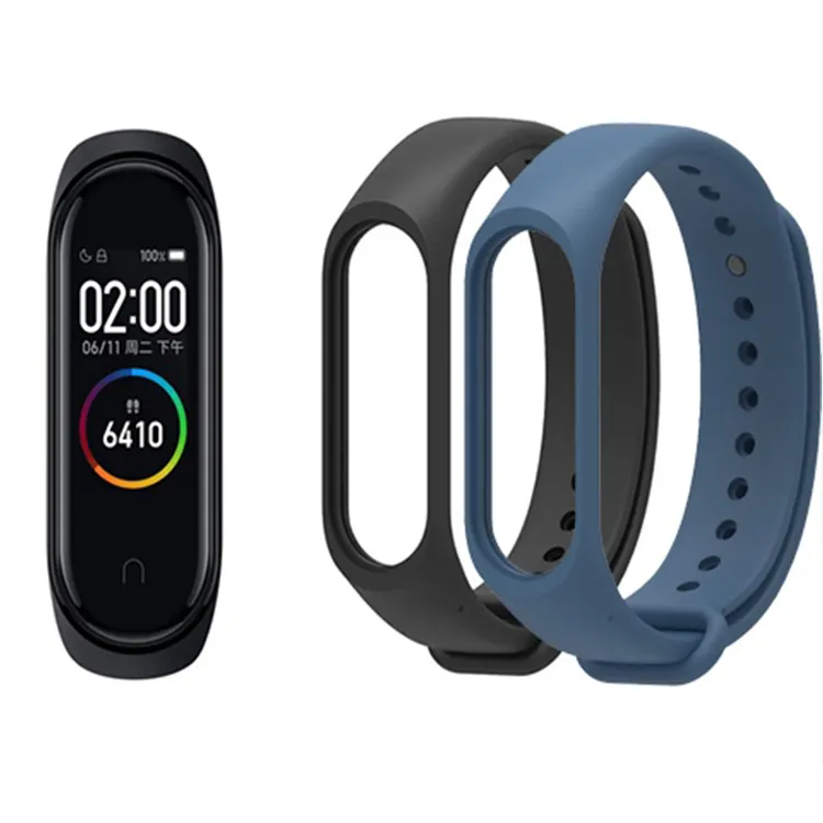 CH06 Smart Watch Bezel Mi Band 4 5 Chain Sport Silicone Strap for Fitness Bracelet Smartwatch My Xiaomi Mi Band 3