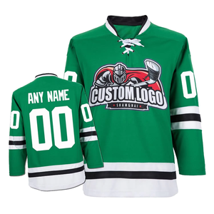 Maglia da Hockey su ghiaccio a manica lunga da uomo a prezzi accessibili con logo personalizzato divisa da Hockey sublimata - Product Image 3