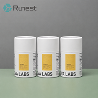 Emballage de capsules recyclables de la marque RUNEST, tube en papier cartonné de qualité alimentaire, emballage en papier biodégradable de luxe personnalisé, UV