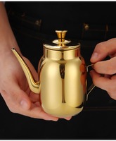 Bouteille à huile en acier inoxydable 304 avec bec verseur fin, récipient à huile anti-fuite au design moderne pour cadeaux promotionnels