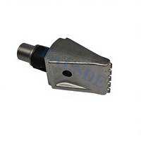 Bausde Meilleure vente Porte-outils à dents plates pour forage de pieux, Pointe à tige ronde, Pointe conique, Dents coniques, Trépans de forage de roche pour fondations