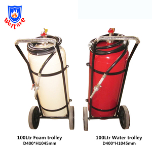 <span class=keywords><strong>Chariot</strong></span> industriel à roulettes pour extincteur à eau 100L avec tuyau pour la sécurité des entrepôts et des ateliers - Product Image 5