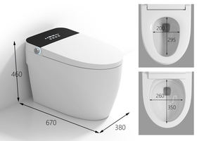 전기 옷장 욕실 바닥 장착 가정용/호텔 원피스 플러시 <span class=keywords><strong>Wc</strong></span> 지능형 스마트 화장실 - Product Image 5