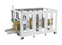 Machine automatique électrique verticale pour l'érection de cartons, l'ouverture et la fermeture du fond des boîtes, facile à utiliser